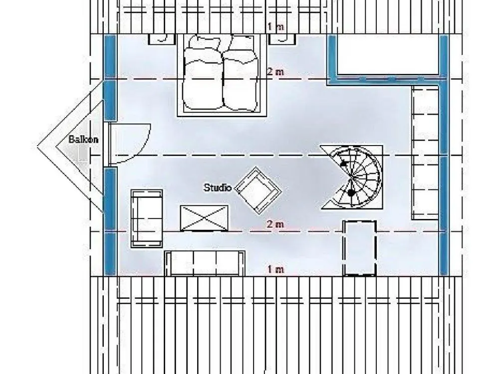 Stilvolle 4 Raum Maisonette DG in Brandis mit Balkon und Carport