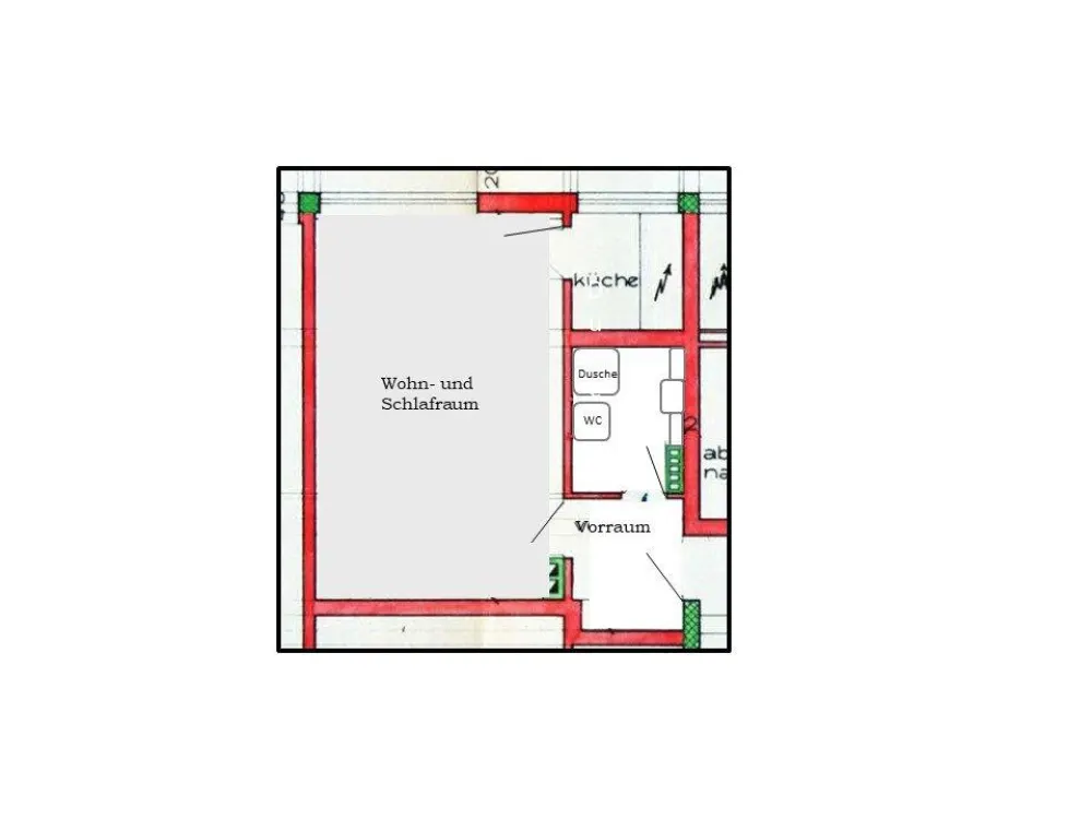 1-Zimmer-Appartement