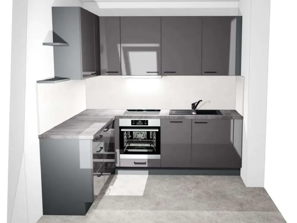 Moderne Helle 2-Raum-Wohnung mit Einbauküche
