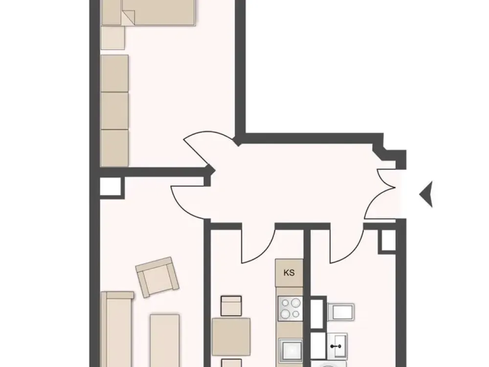 High-quality modernized including conservatory and fitted kitchen