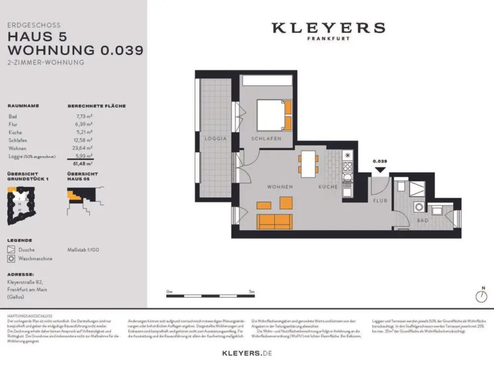 Charmante 2-Zimmer-Wohnung mit Einbauküche und großzügiger Loggia