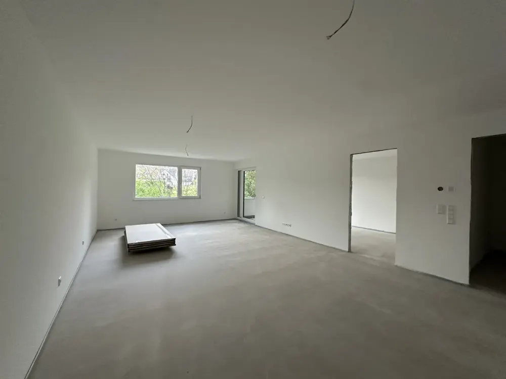 Charmante 3 Zimmer Neubauwohnung mit Balkon und Blick ins Grüne