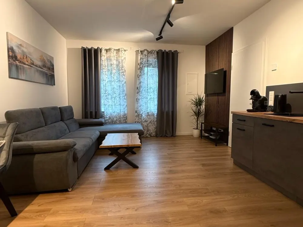 Modern renoviert Wohnung möbliert mit Fußbodenheizung.