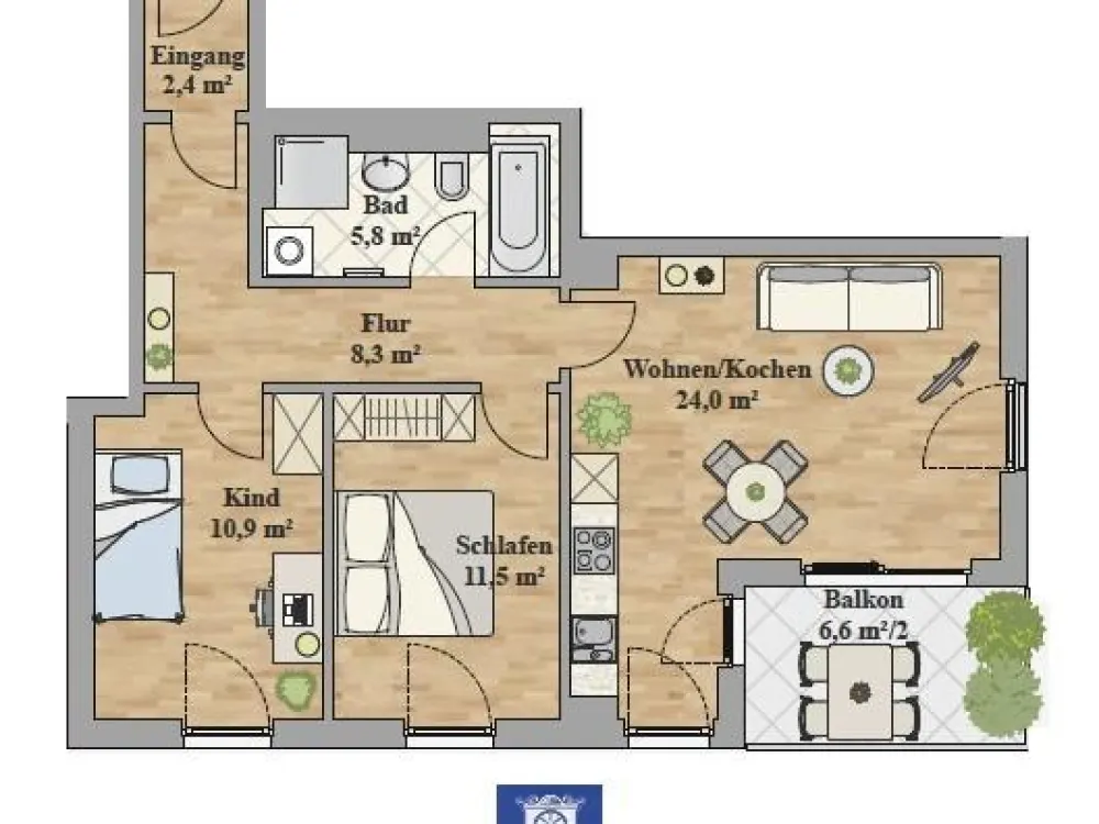 Heavenly Family Apartment with Fitted Kitchen! Modern and Exclusive!