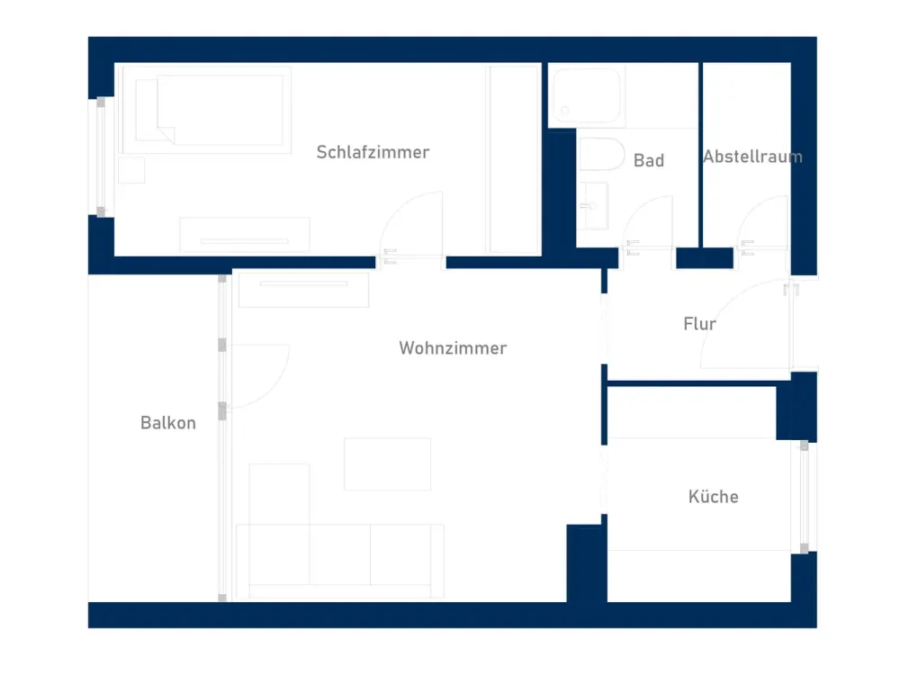 Moderne Wohnung im grünen Erkrath mit Einbauküche und Balkon sucht Nachmieter!