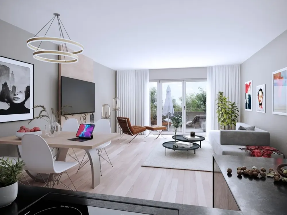 Exklusive 2-Zimmerwohnung mit Balkon! Erstbezug!