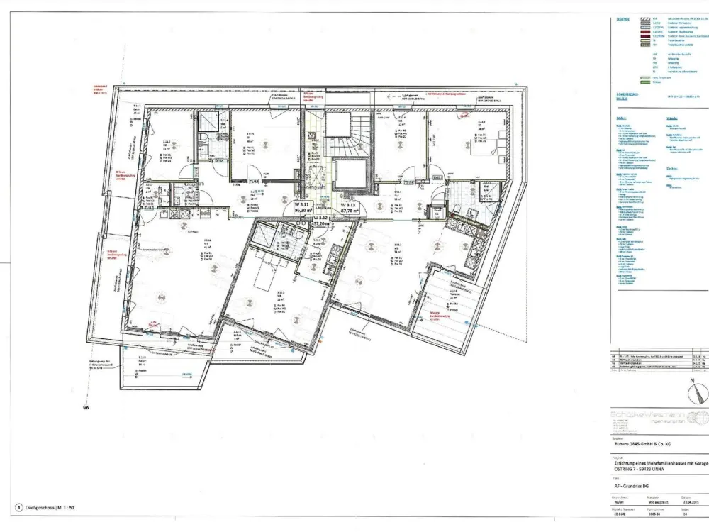 Moderne 1-Zimmer-Etagenwohnung mit Balkon, in Unna