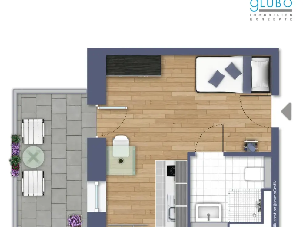 LENNER´S CAMPUSAPARTMENTS! Möblierte Apartments mit Balkon direkt an der UNI-Bochum!