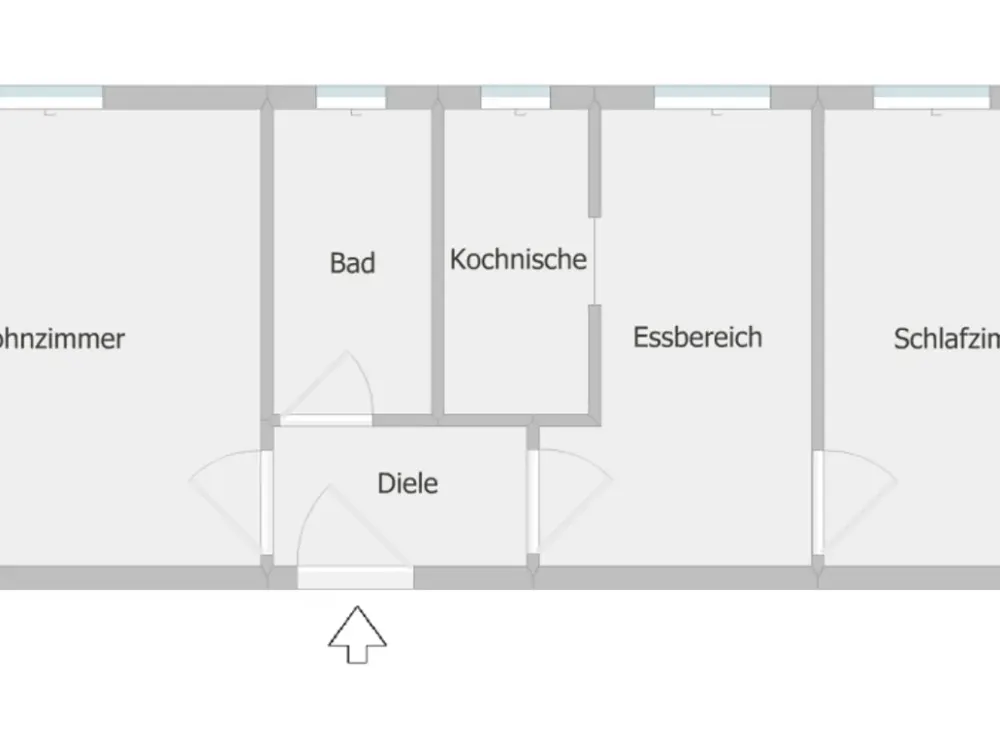 ~ Frisch sanierte Erdgeschoss 2-Raum-Wohnung in ruhiger Lage ~