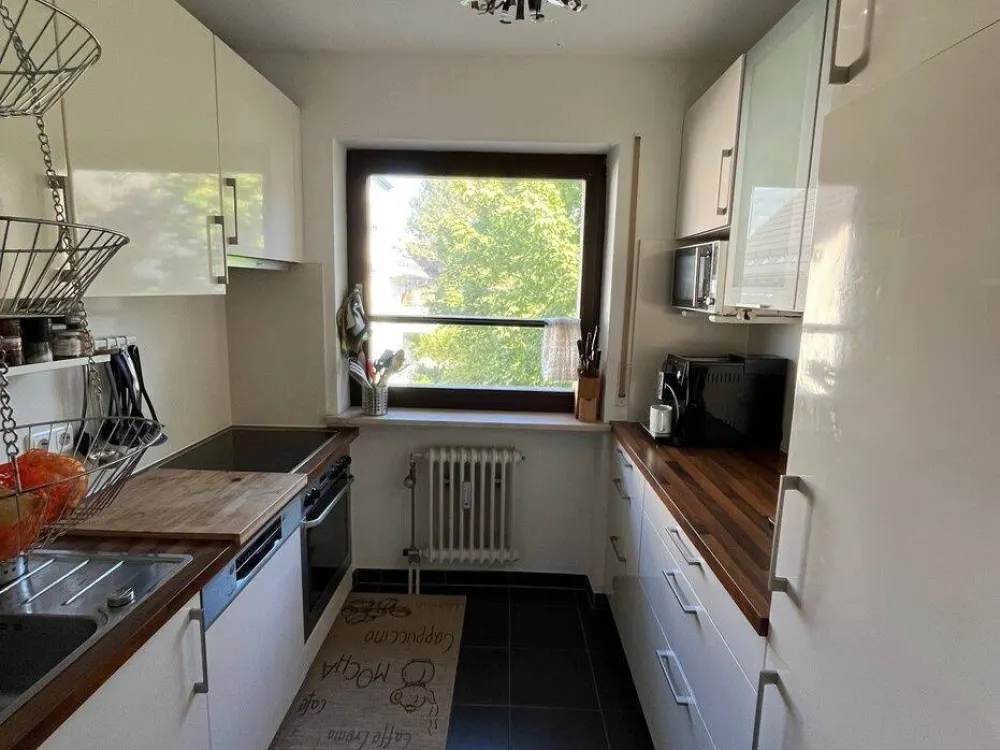 Furnished 2-Room Apartment with Balcony & Garden Access in Trudering - Limited to 1 Year