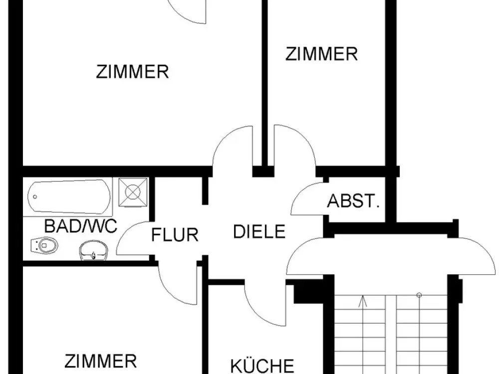 Komplett modernisierte 3-Zimmer Wohnung in Hagen