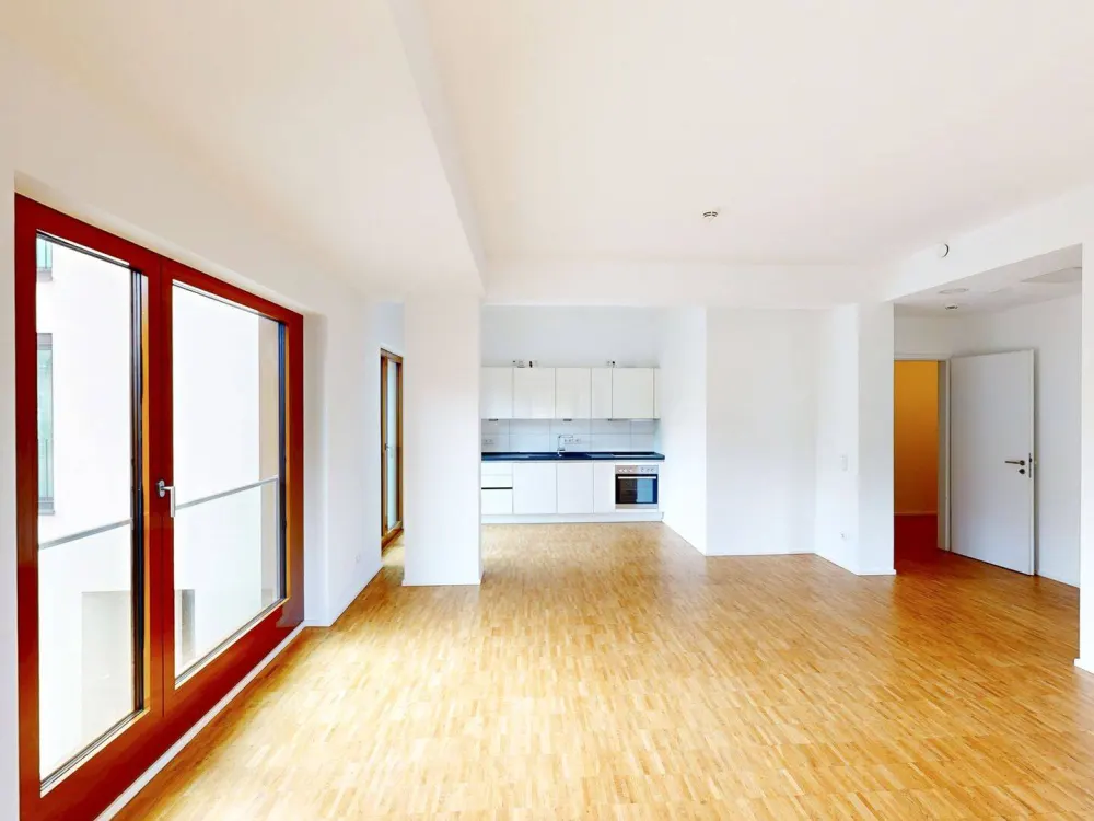 Helles City-Apartment: 3-Zimmer mit zwei Bädern