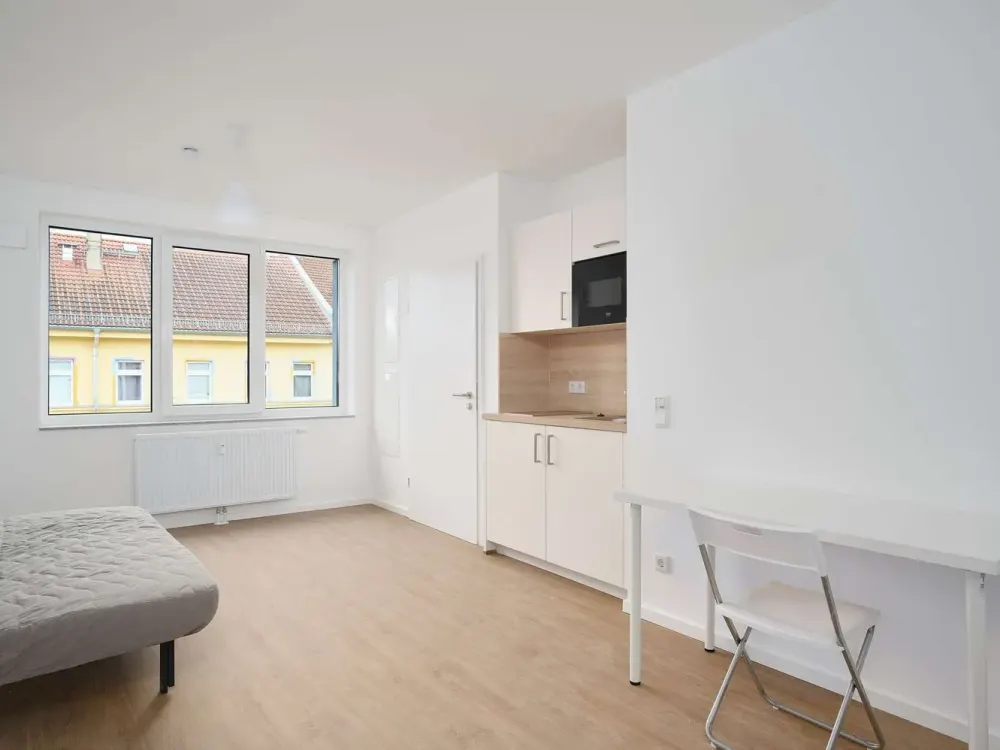 Stilvolles Studioapartment im Leipziger Osten, bezugsfrei ab 01.10.26 und möbliert