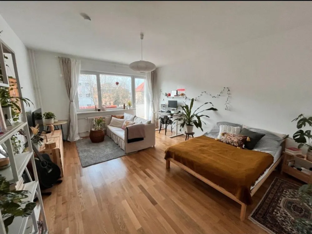 Schöne helle Einzimmerwohnung 42qm Nähe Kurt-Schumacher-Platz