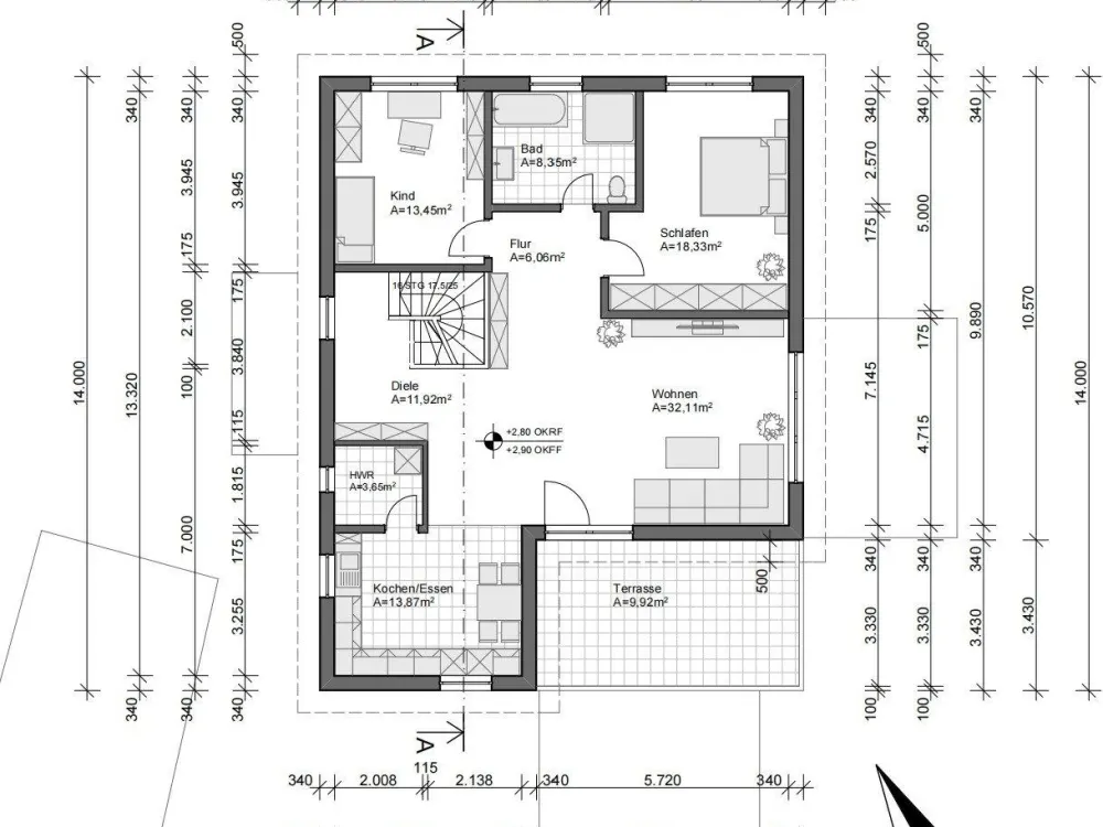 ERSTBEZUG Moderne 3-Zimmer-Einliegerwohnung mit separatem Eingang