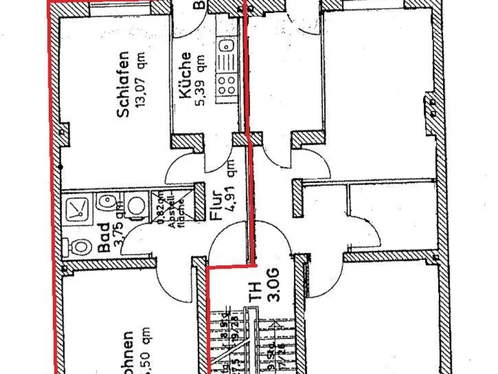 2-Zimmerwohnung in der KTV