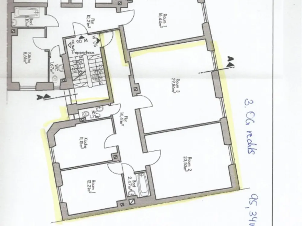 3-Zimmer-Altbau Wohnung Nürnberg Südstadt