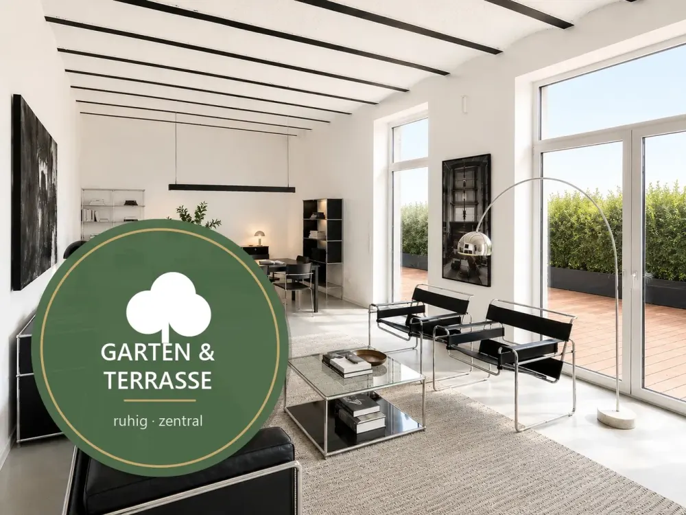 Loft mit eigenem Garten: 131 m² auf zwei Ebenen, Erstbezug