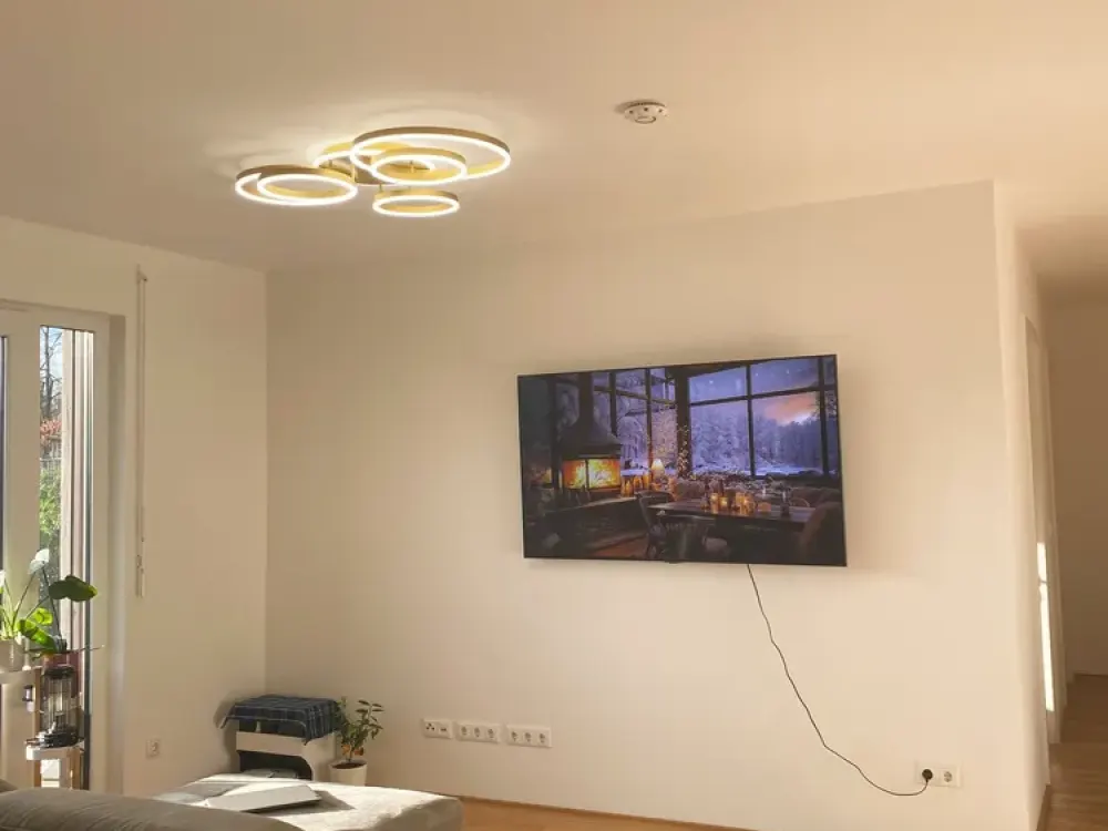 4-Room Apartment by the Park with Garden and Fitted Kitchen in Bieber