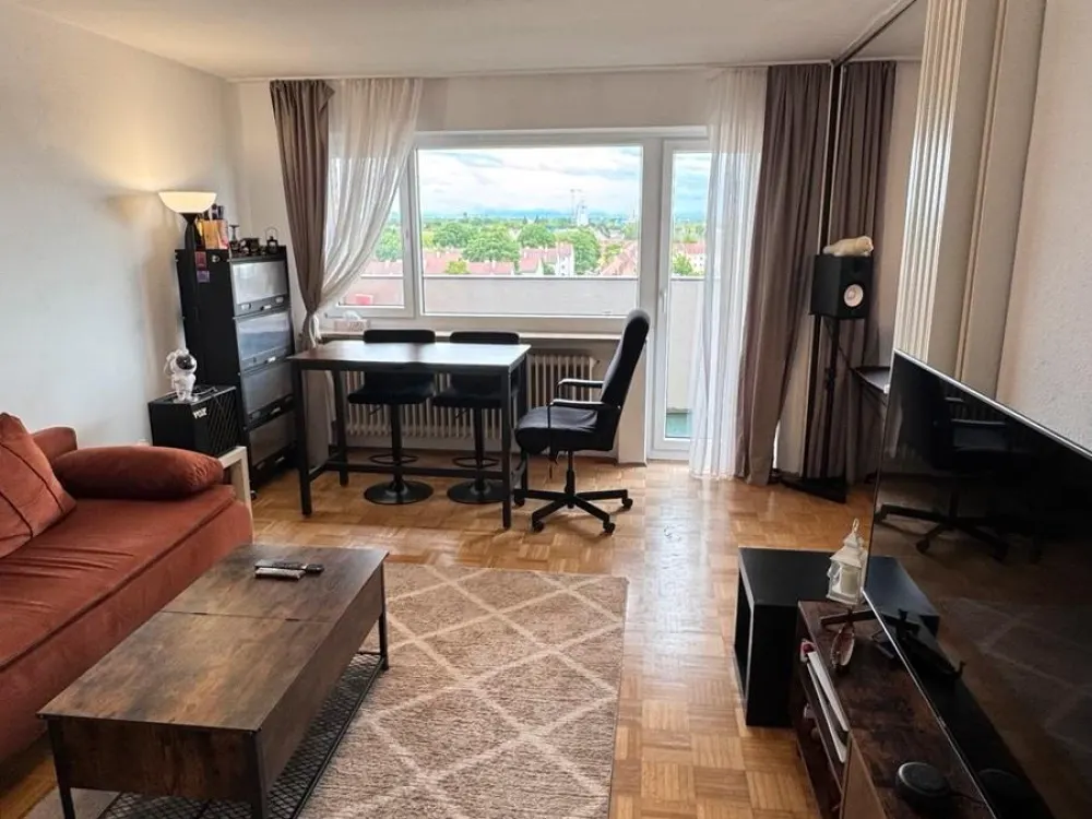 Untermiete: (46 m²) Möblierte 1,5-Zimmer-Wohnung