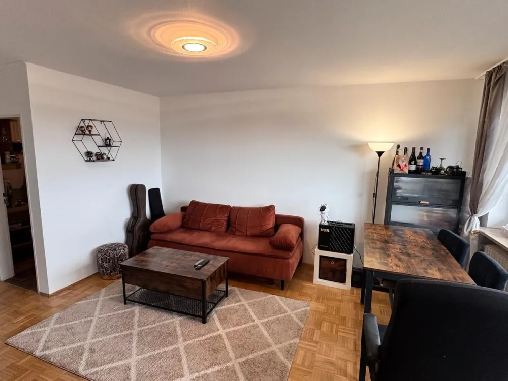 Untermiete: (46 m²) Möblierte 1,5-Zimmer-Wohnung