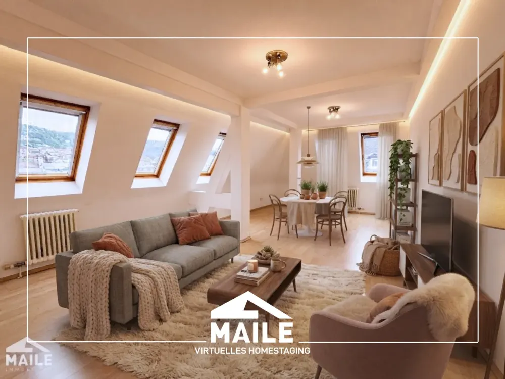 Zentral, geräumig, hell - schöne 3-Zimmer-Dachgeschosswohnung in der Stuttgarter Stadtmitte