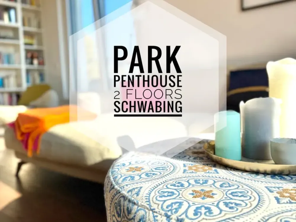 Exklusives Penthouse im Park, 2 Schlafzimmer, 2 Terrassen, 95 qm, München Schwabing