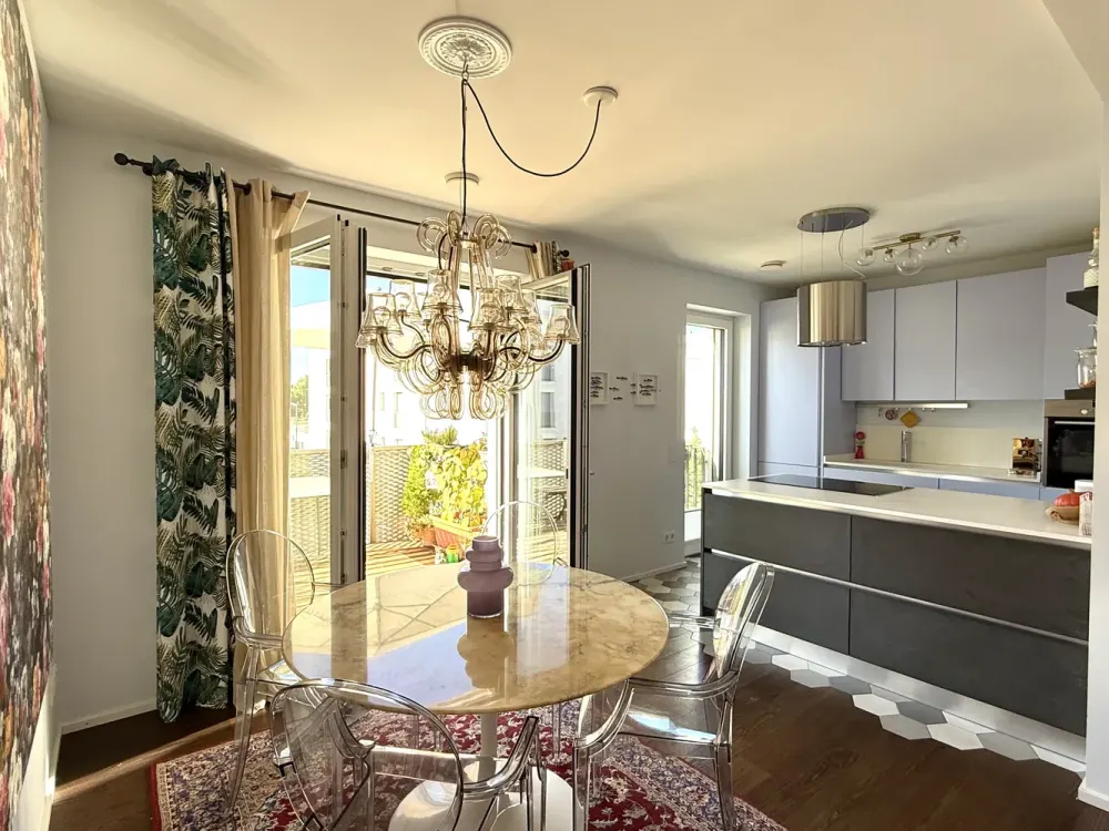 Exklusives Penthouse im Park, 2 Schlafzimmer, 2 Terrassen, 95 qm, München Schwabing