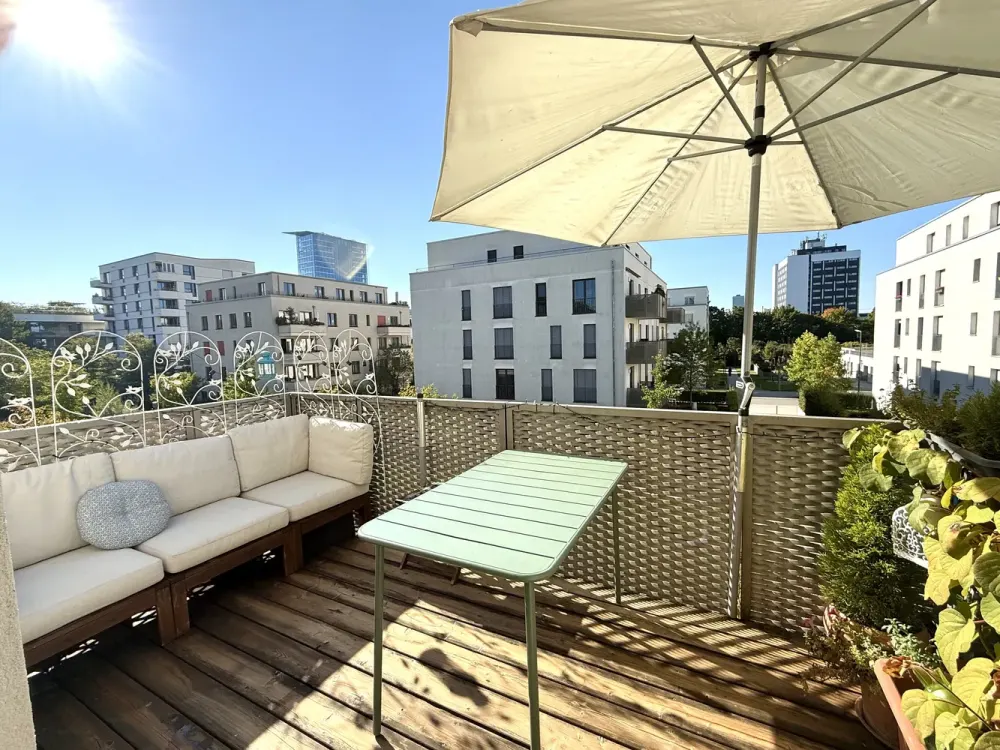 Exklusives Penthouse im Park, 2 Schlafzimmer, 2 Terrassen, 95 qm, München Schwabing