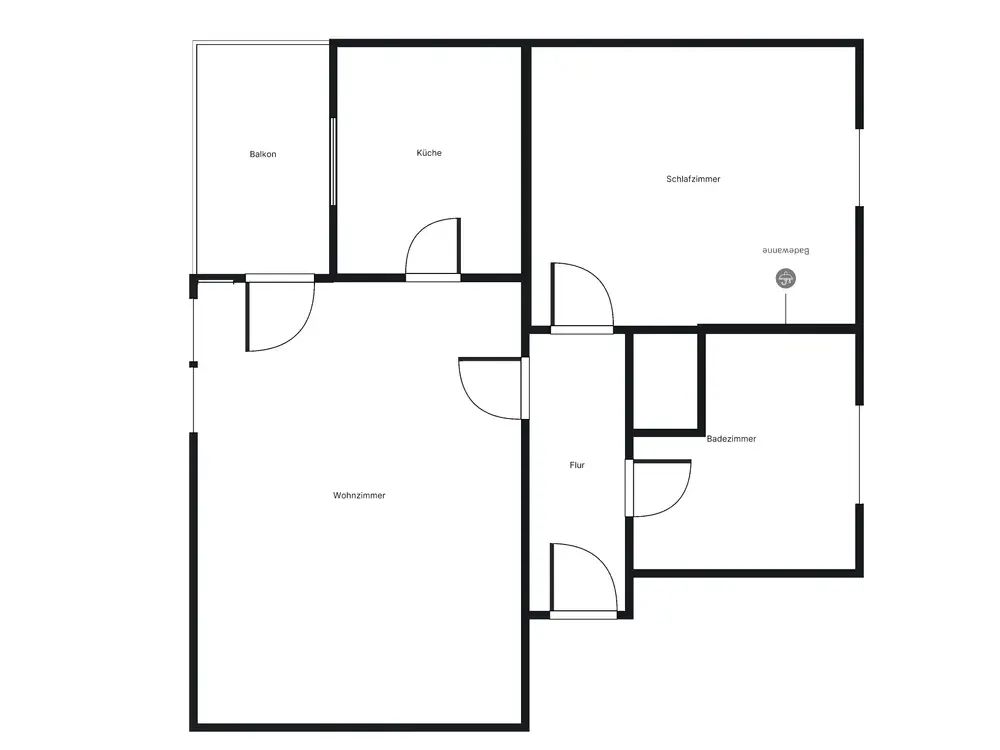 2-Zimmer-Wohnung ca. 54,70 m² mit Balkon - demnächst verfügbar