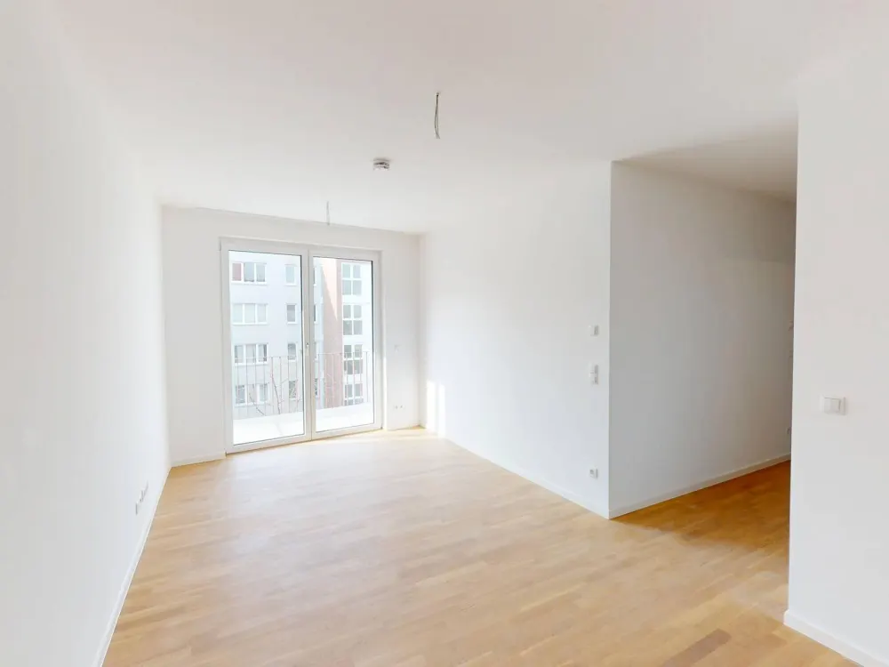 Große 2-Zimmer-Wohnung mit Balkon und Einbauküche im Neubauquartier 'Ferdinands Garden'