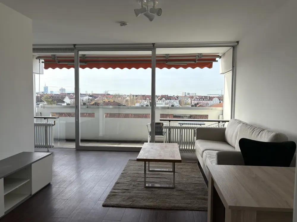 Moderne 1,5-Zimmer Wohnung mit Alpenblick im 7. OG in München Neuhausen-Nymphenburg
