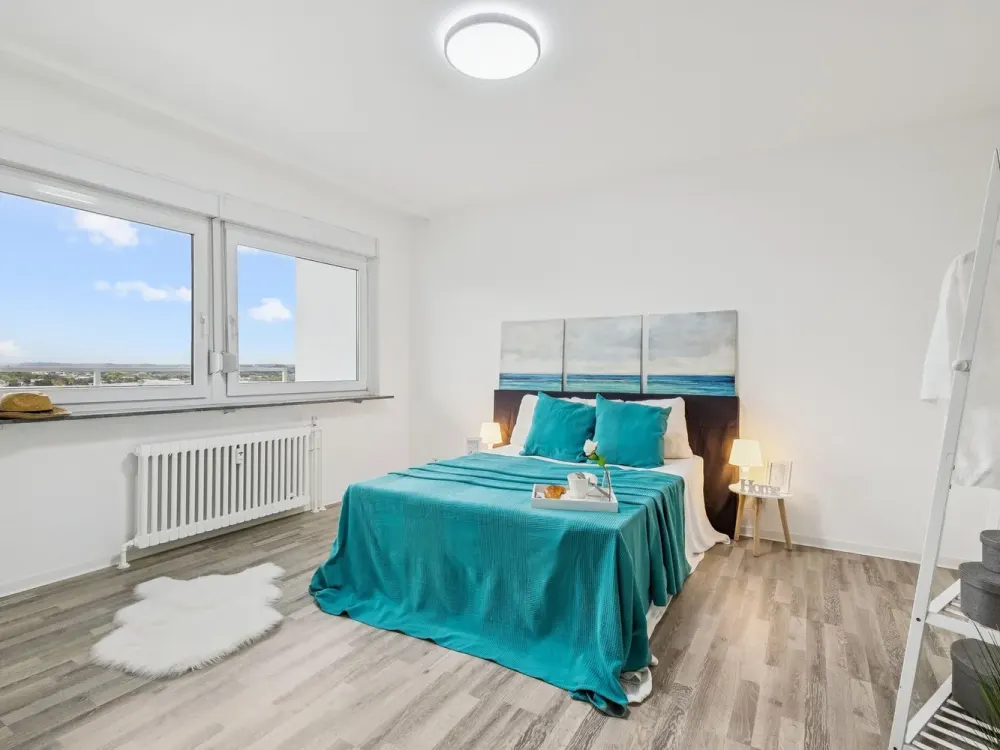 Möblierte 2-Zimmer-Wohnung mit Aufzug und weitem Ausblick in Neunkirchen