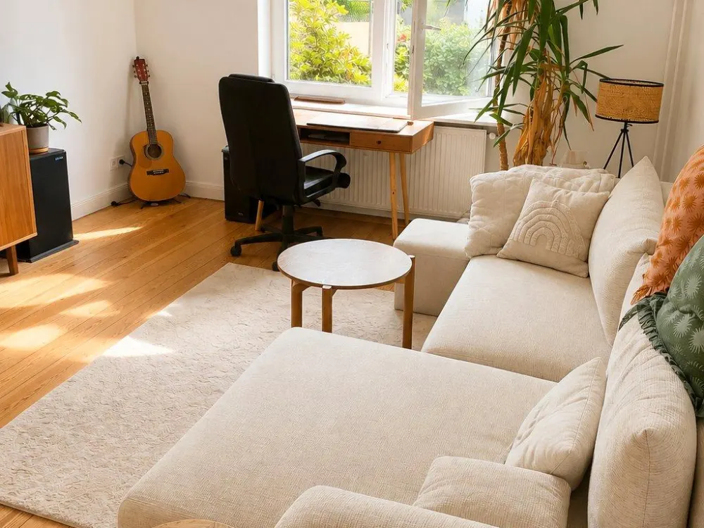 Tausch:Lichtdurchflutete 3-Zimmer EBK Wohnung Garten u Balkon