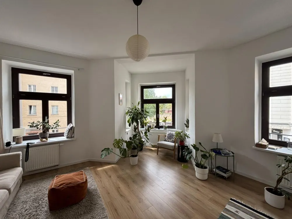 "Möbliert & hochwertig: Helle 2-Zimmer-Whg in Leipzig Zeitmiete