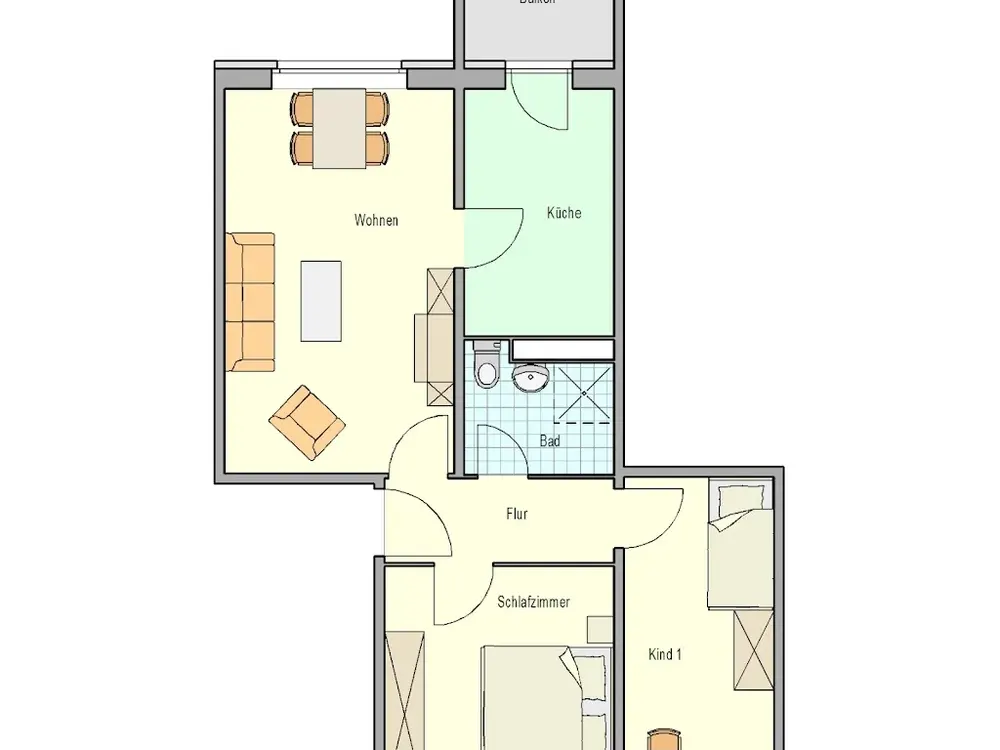 Beautiful 3-Room Apartment in Rostock - Dierkow