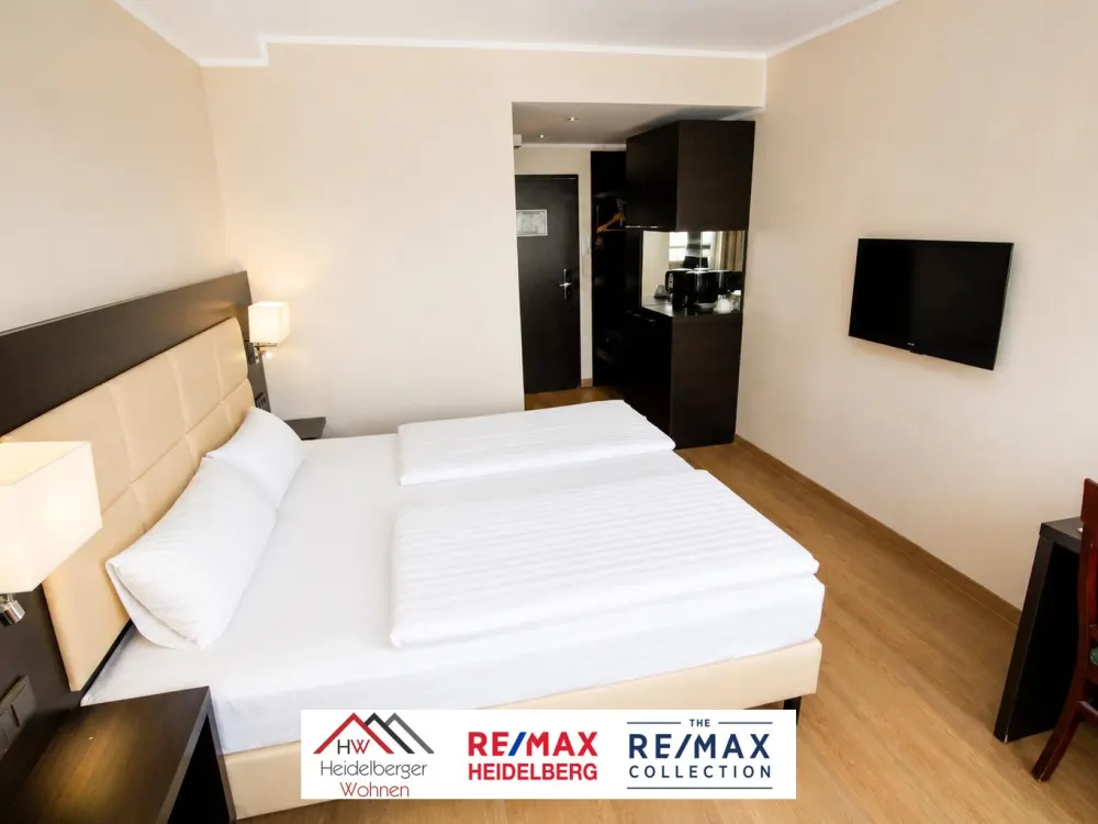 Hotel Atmosphere: Fully Furnished Former Hotel Room in Karlsruhe for Rent