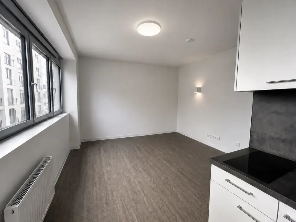 Modern wohnen in der Bürostadt: Stilvolles 1-Zimmer-Apartment, Erstbezug