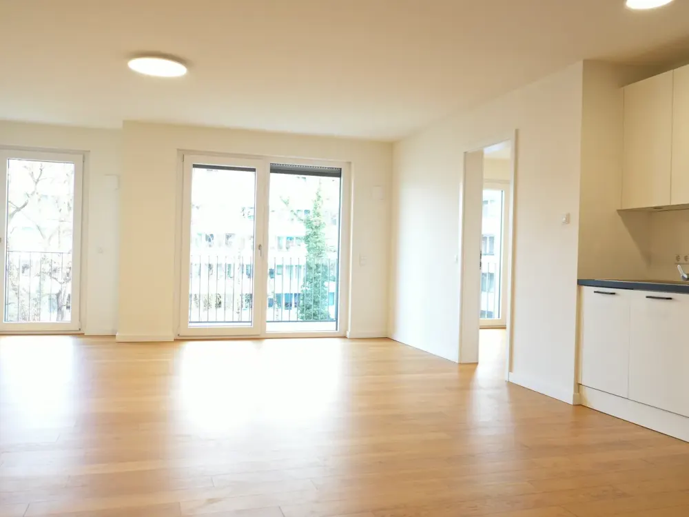 Hochwertige 2-Zimmer-Wohnung mit Balkon und ruhiger Innenhoflage