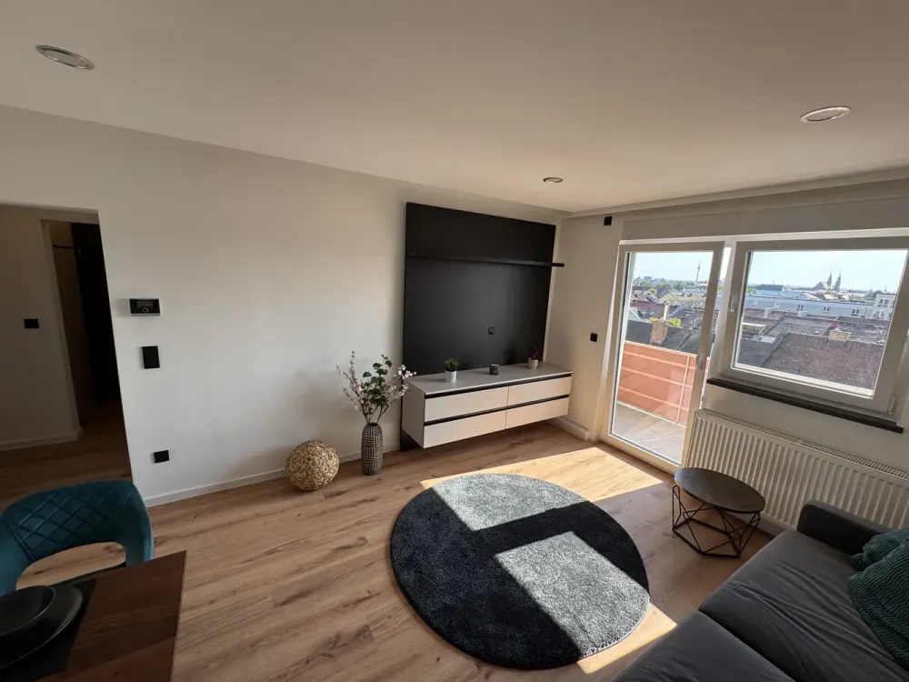 Modern 2-Room Attic Apartment with Panoramic View and Stylish Features on the 6th Floor