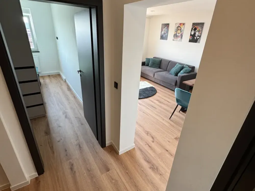 Modern 2-Room Attic Apartment with Panoramic View and Stylish Features on the 6th Floor
