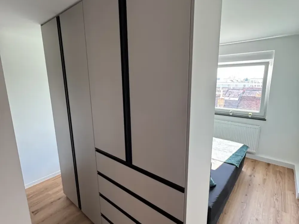 Modern 2-Room Attic Apartment with Panoramic View and Stylish Features on the 6th Floor