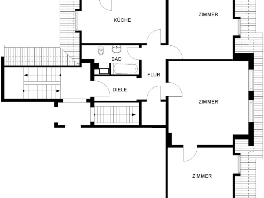 Zentrale Dachgeschosswohnung in Herne-Mitte mit Stellplatz - Startertarif für Studenten und Azubis