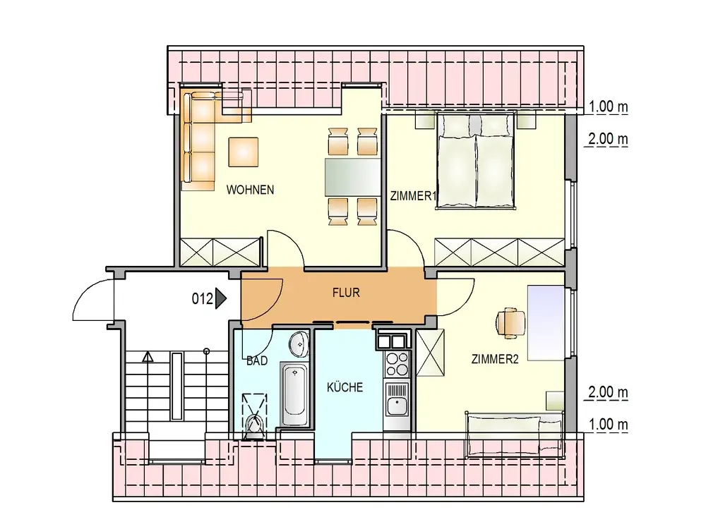 3-Zimmer-Wohnung in Stuttgart-Münster