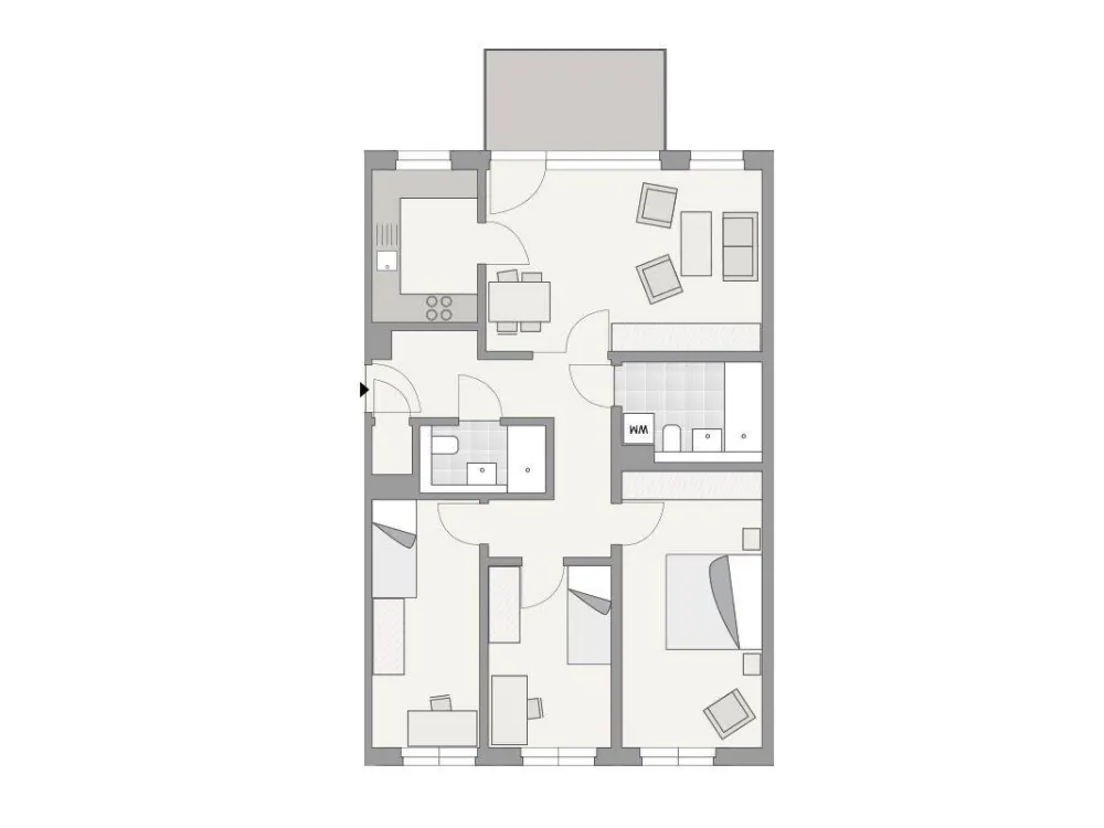 Schöne 4 Zimmer-Wohnung mit Balkon
