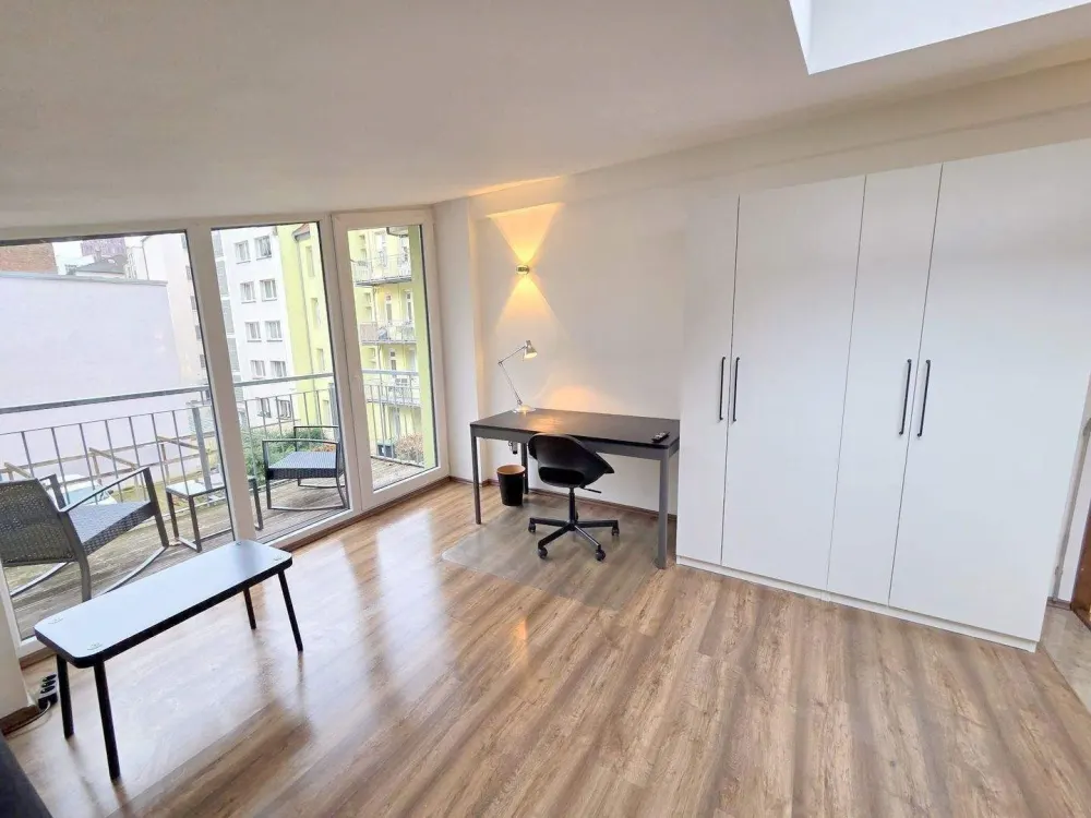 Ab 01.02.2027 - schickes und modernes 1-Zimmer-Apartment mit Balkon - top Lage im Frankfurter Ostend