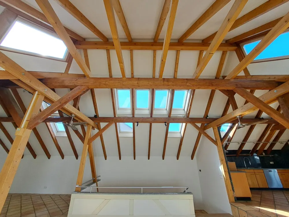 Außergewöhnliches Hinterhaus im Ortskern, ca. 220 m² Wohnen mit besonderer Architektur und drei Ter