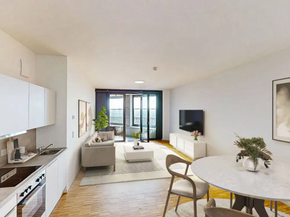 SPRING TOWER: Exklusives 3-Zimmer-Penthouse mit zwei Loggien und Luxus-Feeling
