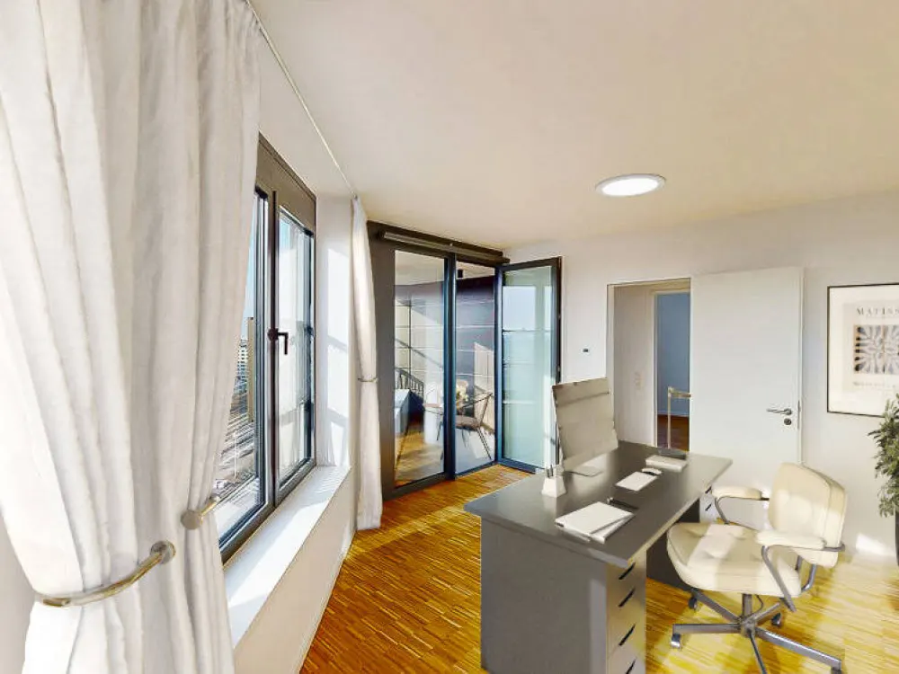 SPRING TOWER: Exklusives 3-Zimmer-Penthouse mit zwei Loggien und Luxus-Feeling