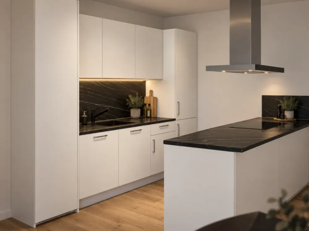 Erstbezug: Moderne 2-Zimmer-Wohnung im 2. OG mit Balkon, Einbauküche & Fußbodenheizung auf 66,5 m² - Jetzt schnell sein!